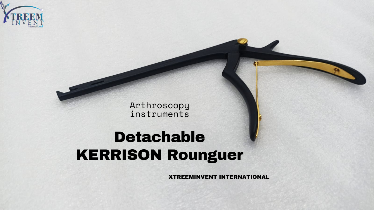 "Detachable Kerrison Rongeur - Precision surgical instrument for spinal procedures, featuring detachable components for enhanced versatility."