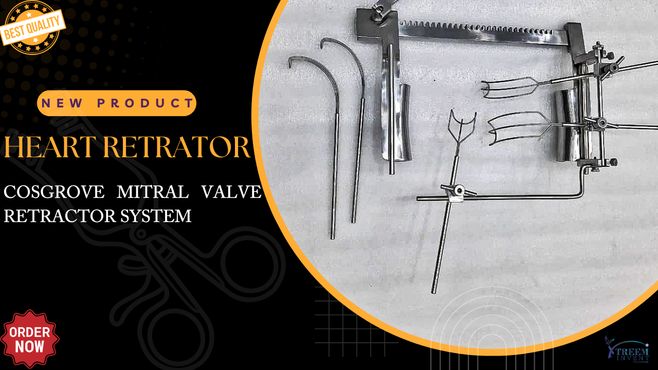 "Cosgrove Mitral Valve Retractor System - Precision surgical instrument designed for enhanced visualization and control during mitral valve surgeries, featuring ergonomic handles and durable construction."