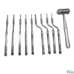 Manual Sinus Lift Offset Osteotome Kit Set with Concave Tips – Dental Implant Instruments - Image 2