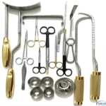 Breast Reduction Instruments Set 21 PCS – Gold Tip Surgical Kit for Breast Surgery (Reduction & Reconstruction)
