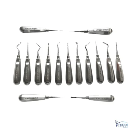 Set of 15 Dental Elevators Kit – Tooth Extraction Set