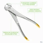 TC Cannulated Pin & Gripper Cutter 7cm | Tungsten Carbide Orthopedic Surgical Instrument - Image 4