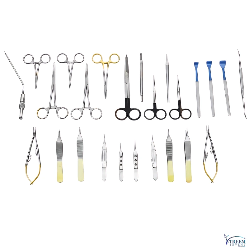 52 Blepharoplasty Set of 25 Pcs | Plastic Surgery Surgical Instruments Kit - Image 1