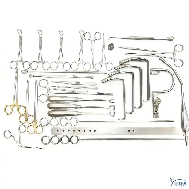 61 (1) Tonsillectomy and Adenoidectomy Kit | 30 Pcs ENT Surgical Instrument Set - Image 1