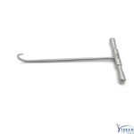 Stainless steel Xtreem orthopedic bone hook instrument featuring a long slender shaft, a sharp curved hook tip, and an ergonomic T-bar handle, isolated on a white background.