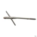 Premium titanium interlocking nail fixation rod with cross locking screws on a clean white background.