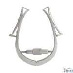 Stainless steel Xtreem Jansen or Barraquer wire eyelid speculum with an adjustable thumb screw mechanism, isolated on a white background.
